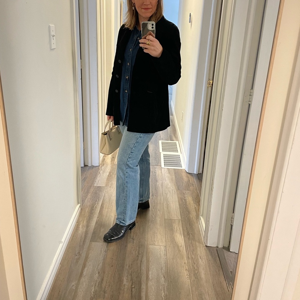 Danier Black Suede Women's Blazer - Picture 11 of 11